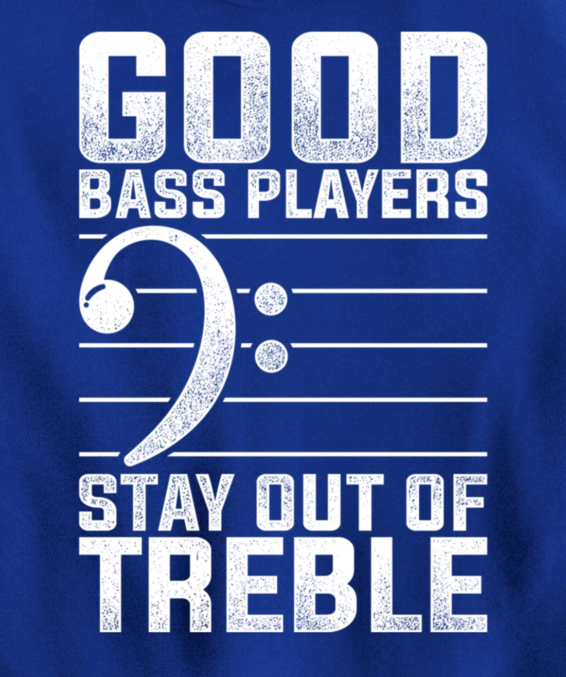 Bass Clef Funny Bass Guitar Player Gift Bass Guitar Pullover Hoodie