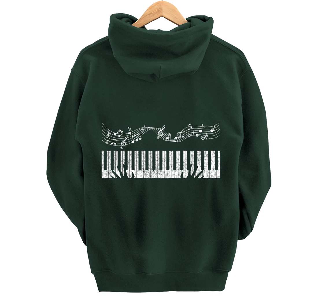 Piano Player Musician Pianist Gift Piano Pullover Hoodie