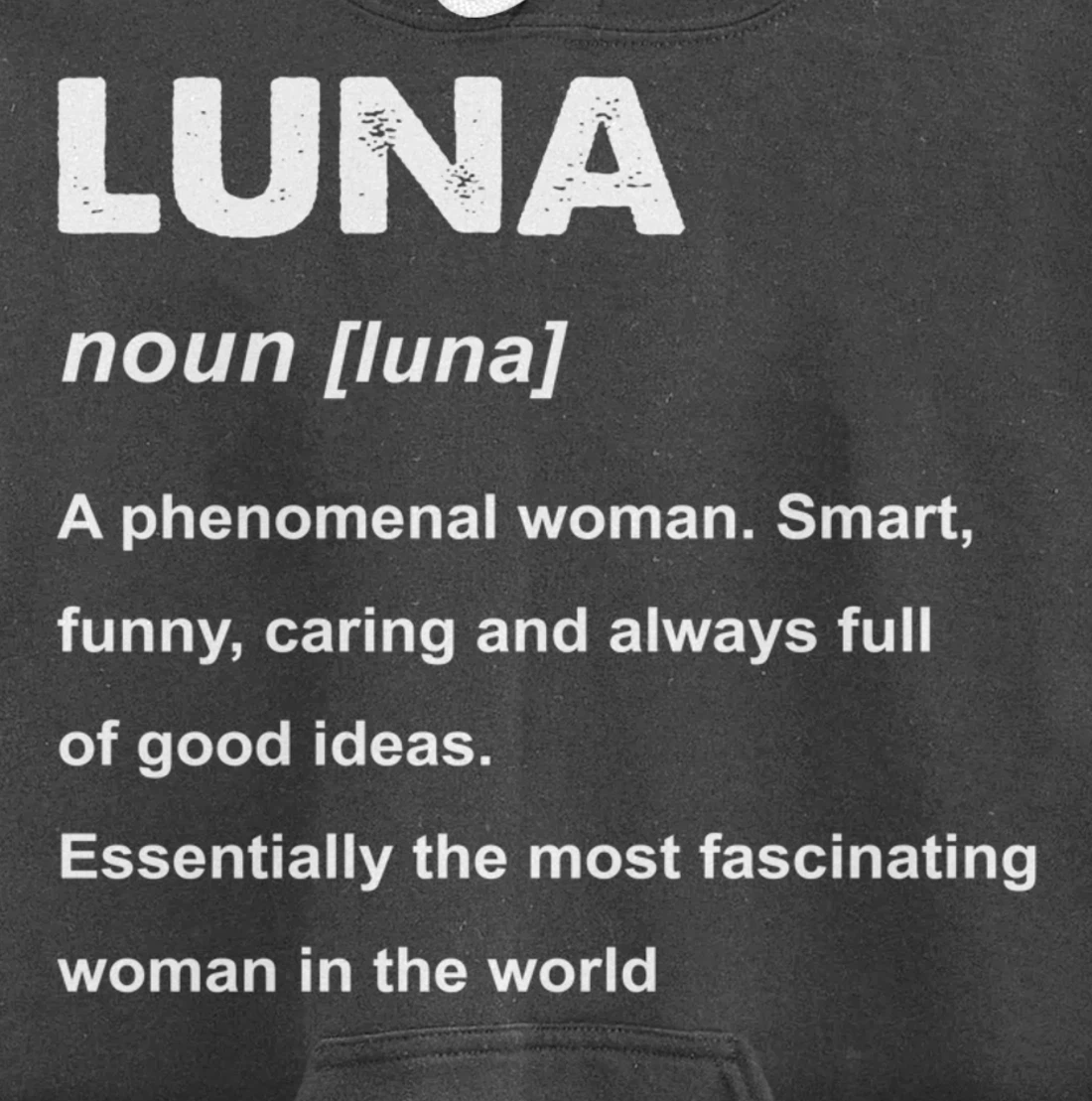Luna Name Pullover Hoodie