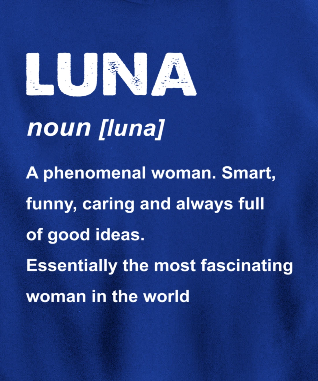 Luna Name Pullover Hoodie