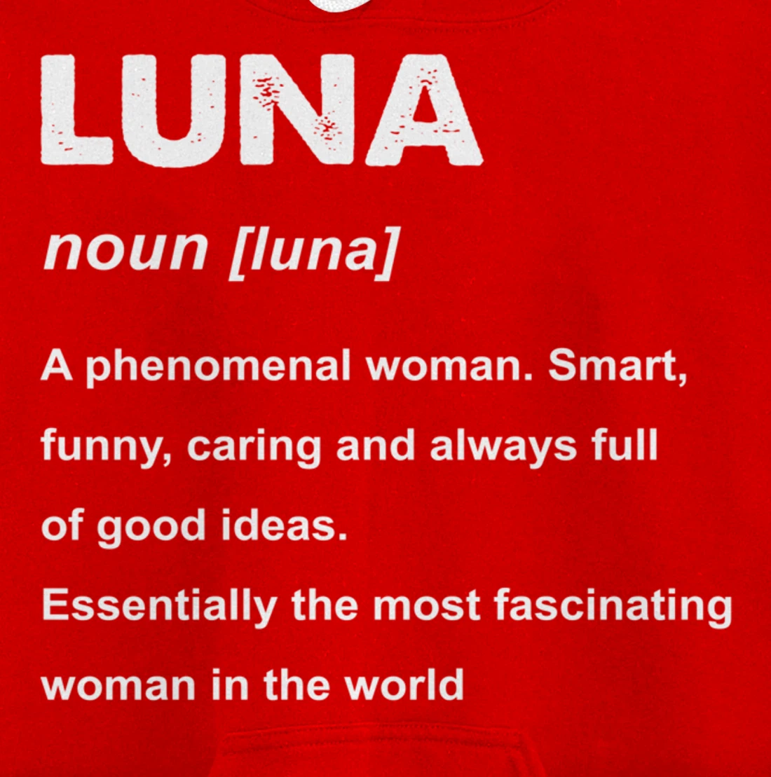 Luna Name Pullover Hoodie