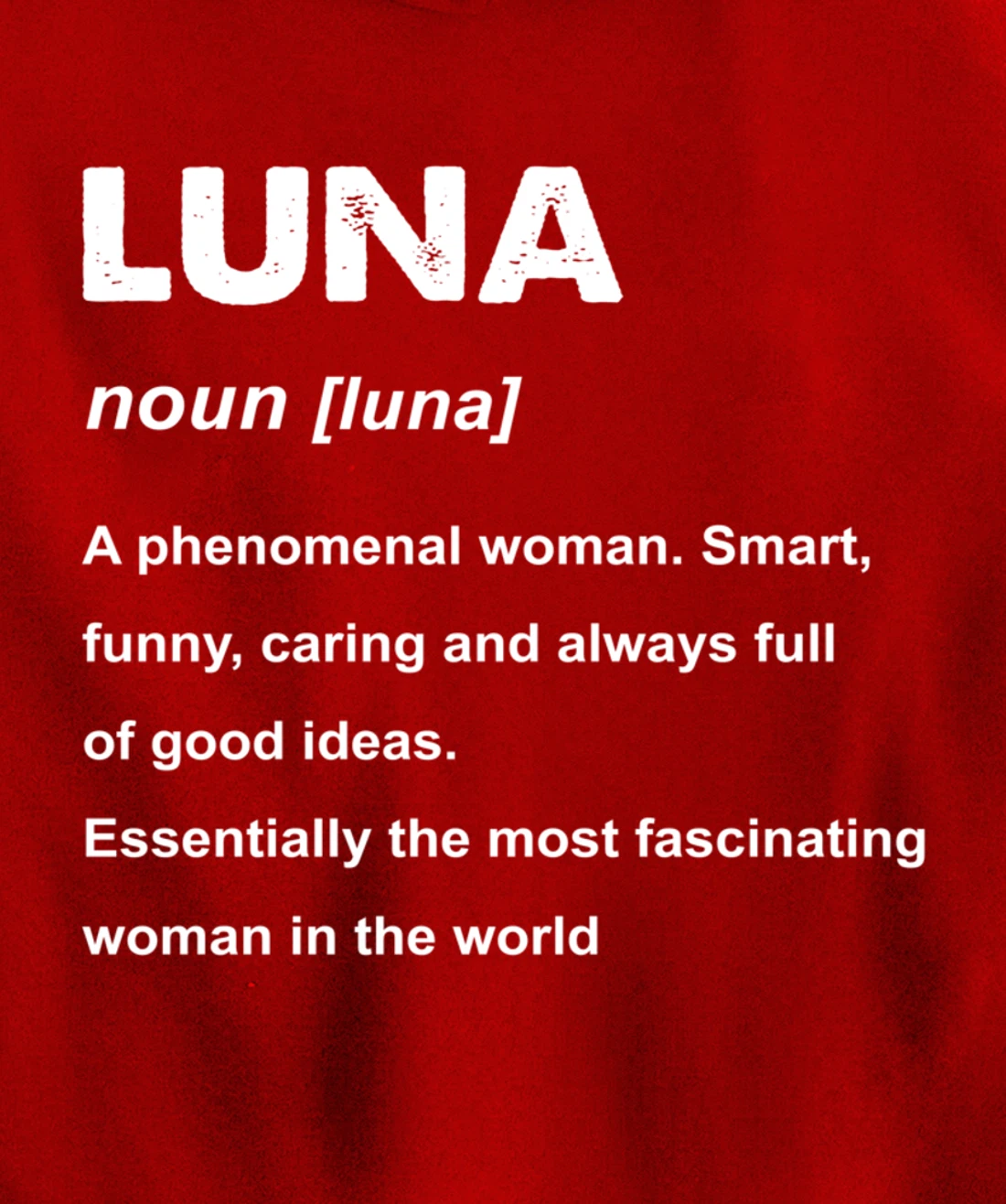 Luna Name Pullover Hoodie