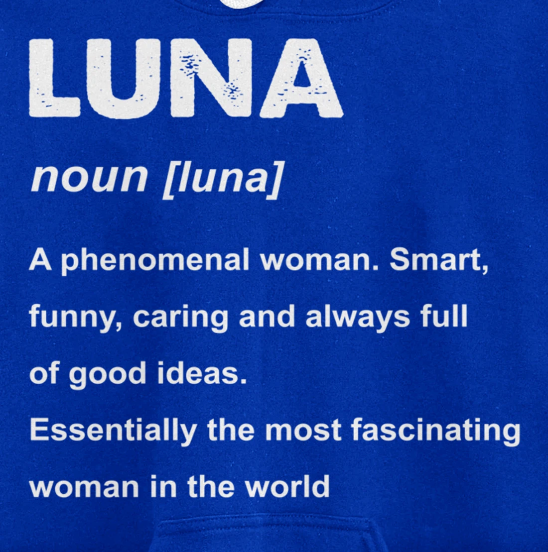 Luna Name Pullover Hoodie