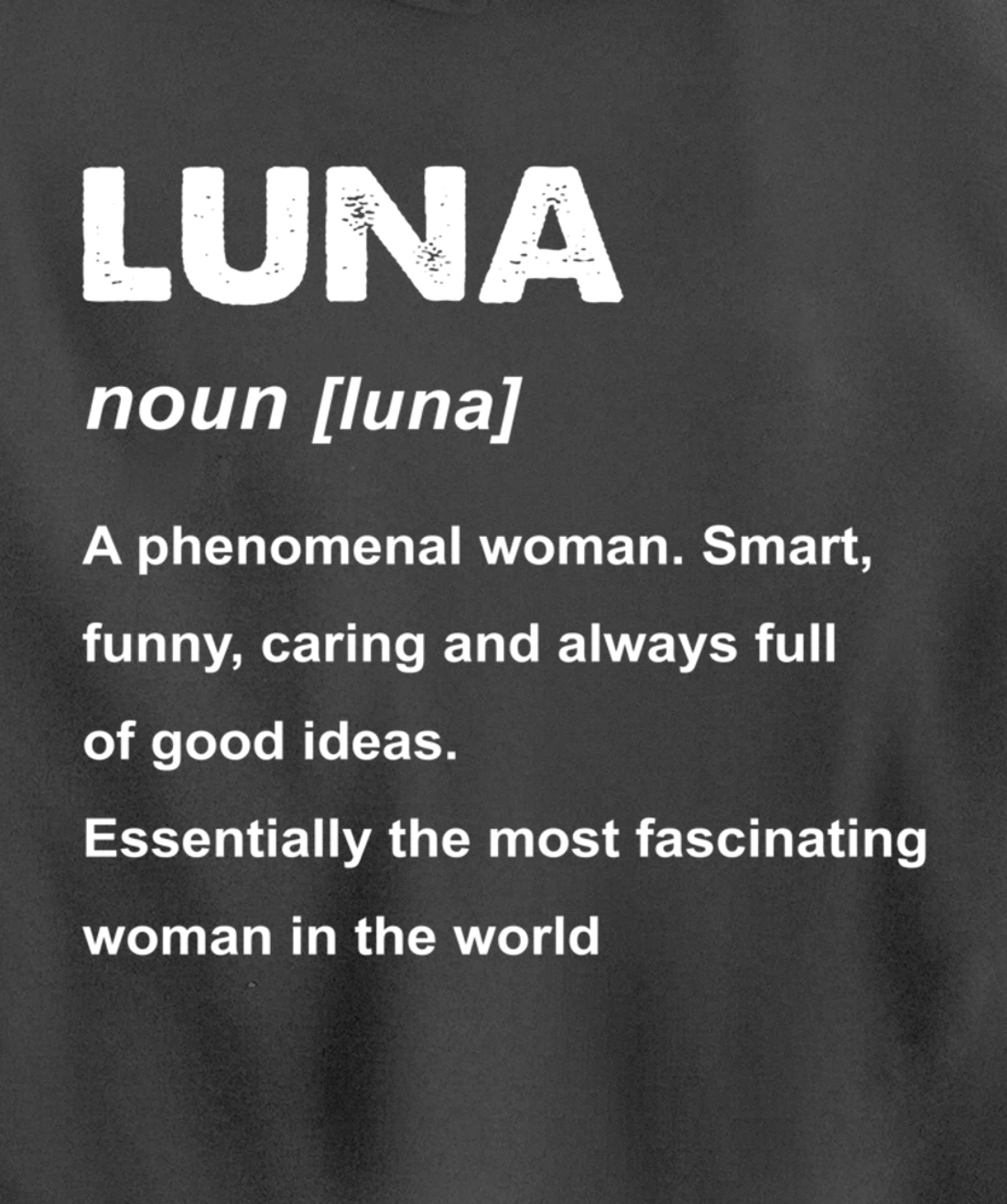 Luna Name Pullover Hoodie