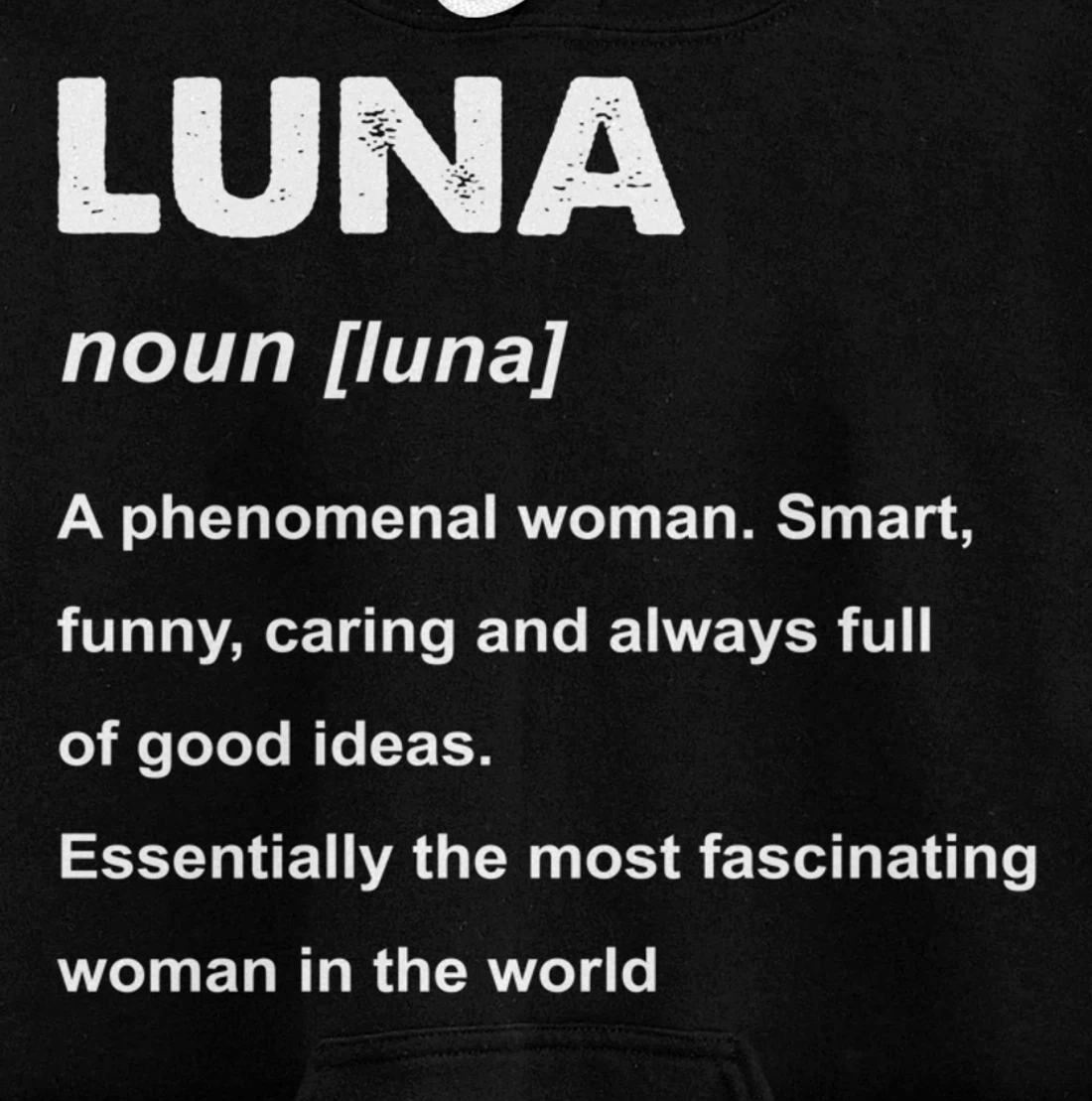 Luna Name Pullover Hoodie