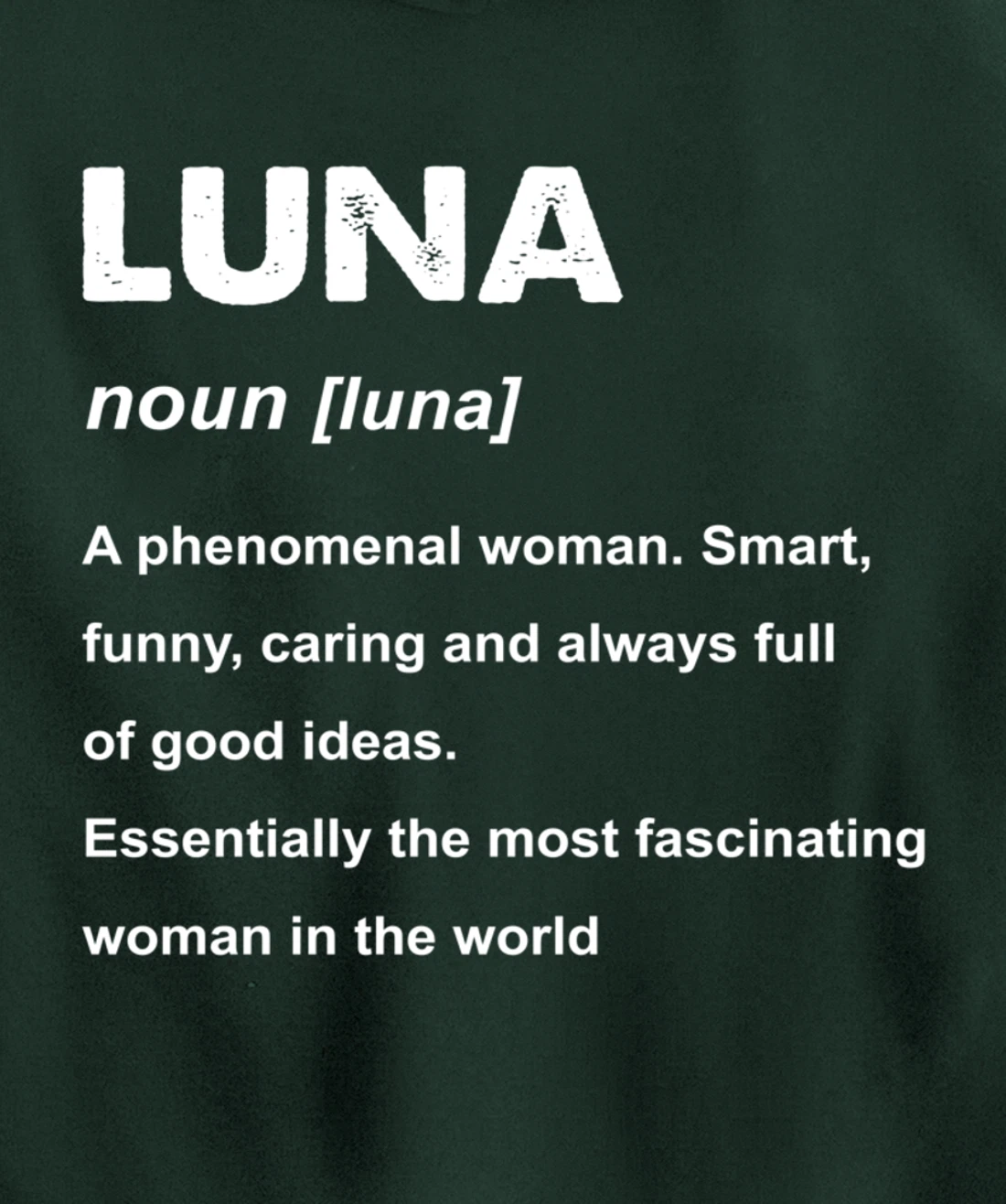 Luna Name Pullover Hoodie