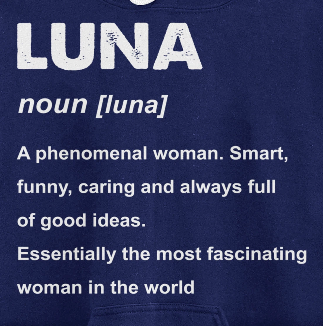 Luna Name Pullover Hoodie
