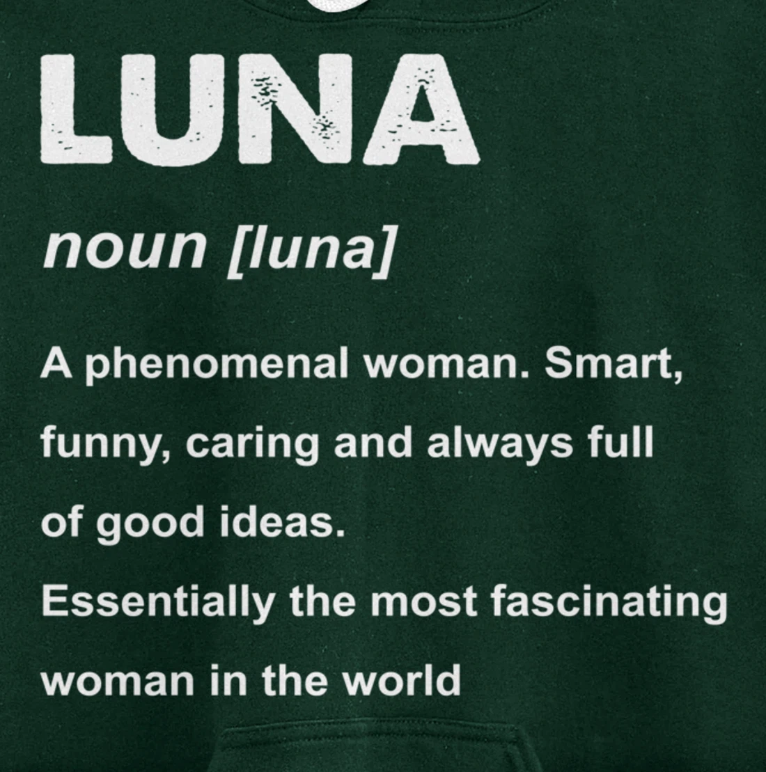 Luna Name Pullover Hoodie