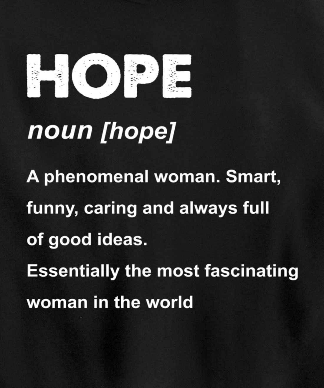 Hope Name Pullover Hoodie