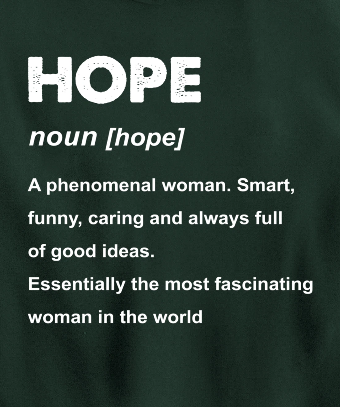 Hope Name Pullover Hoodie