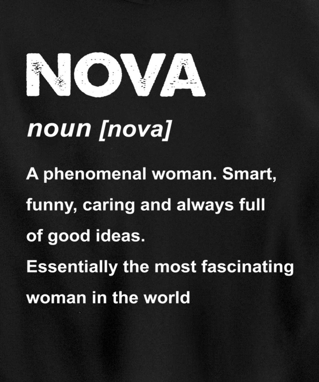 Nova Name Pullover Hoodie