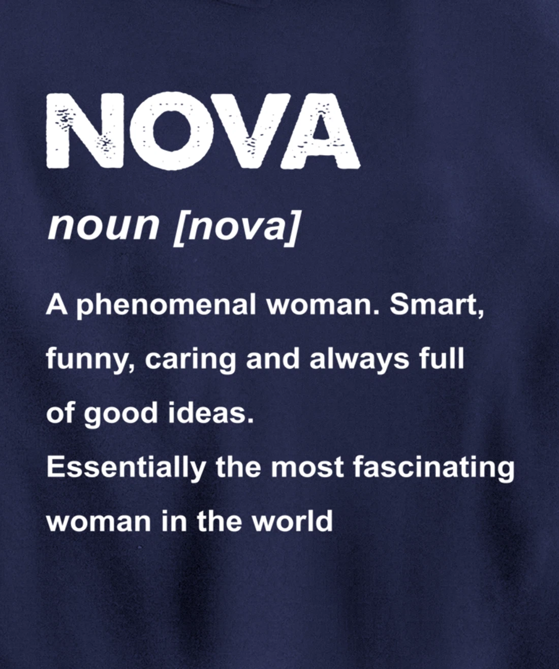 Nova Name Pullover Hoodie