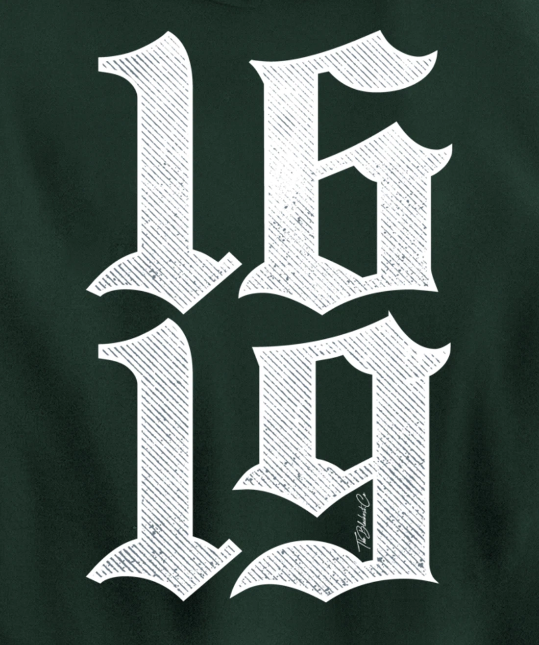 1619 Vintage African American Black History Month Pullover Hoodie