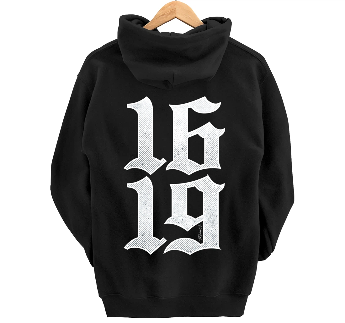 1619 Vintage African American Black History Month Pullover Hoodie