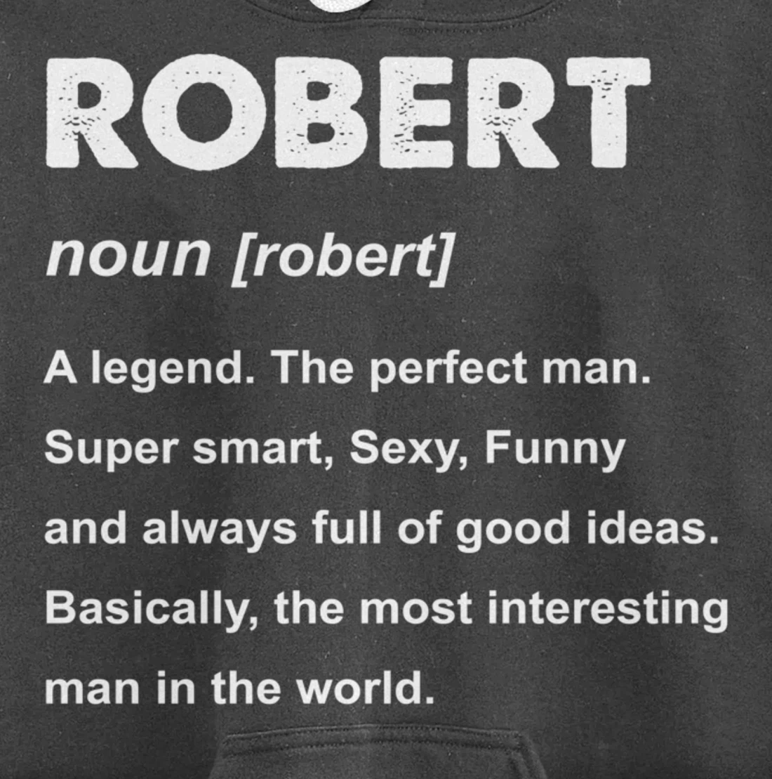 Robert Name Pullover Hoodie