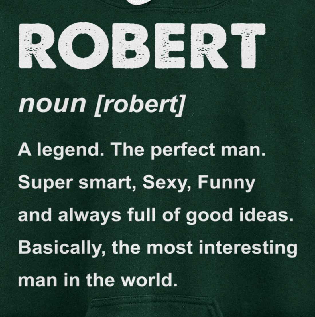Robert Name Pullover Hoodie