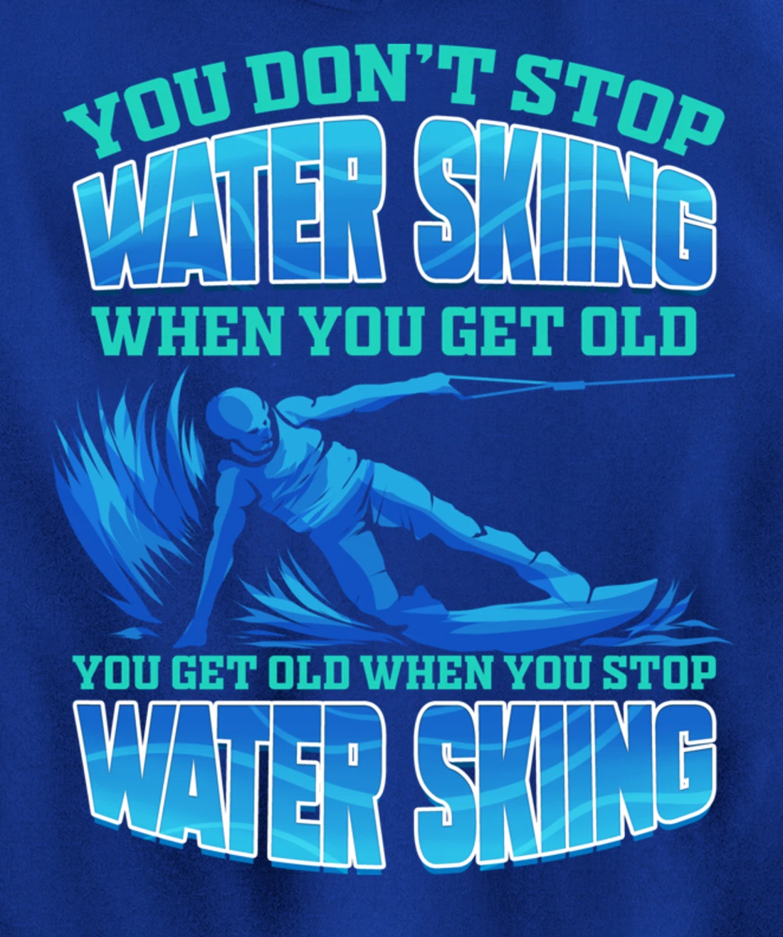 Waterski Waterskiing Water Ski Pullover Hoodie