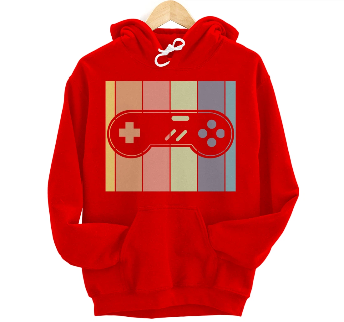 Retro Video Games Gamer Gift Idea Controller Gaming Pullover Hoodie