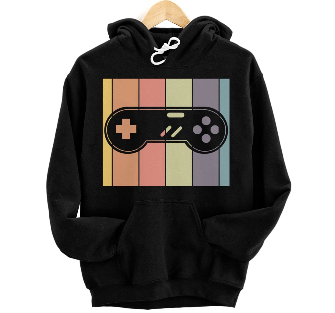 Retro Video Games Gamer Gift Idea Controller Gaming Pullover Hoodie