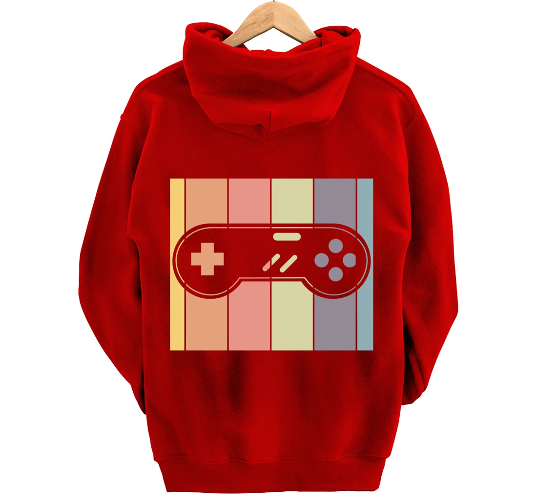 Retro Video Games Gamer Gift Idea Controller Gaming Pullover Hoodie