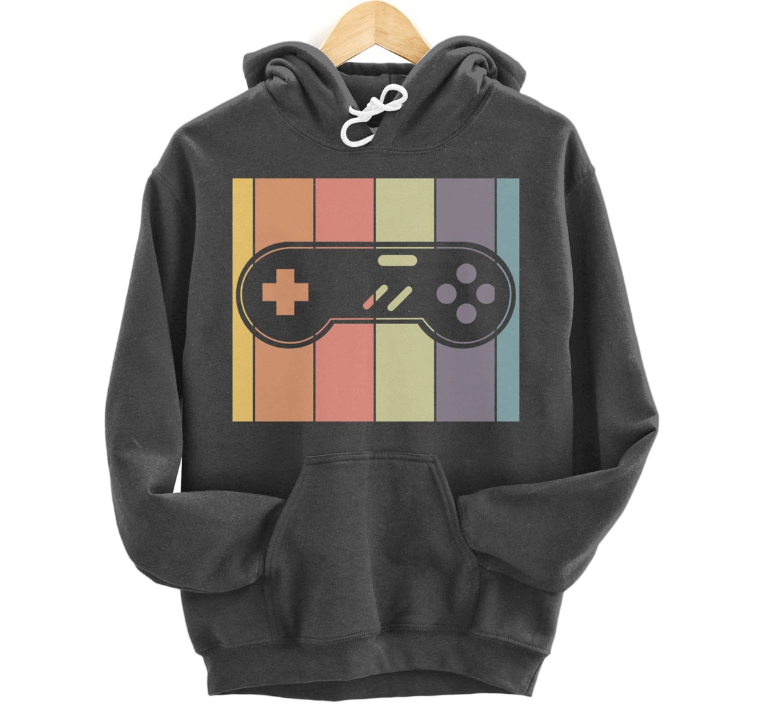 Retro Video Games Gamer Gift Idea Controller Gaming Pullover Hoodie