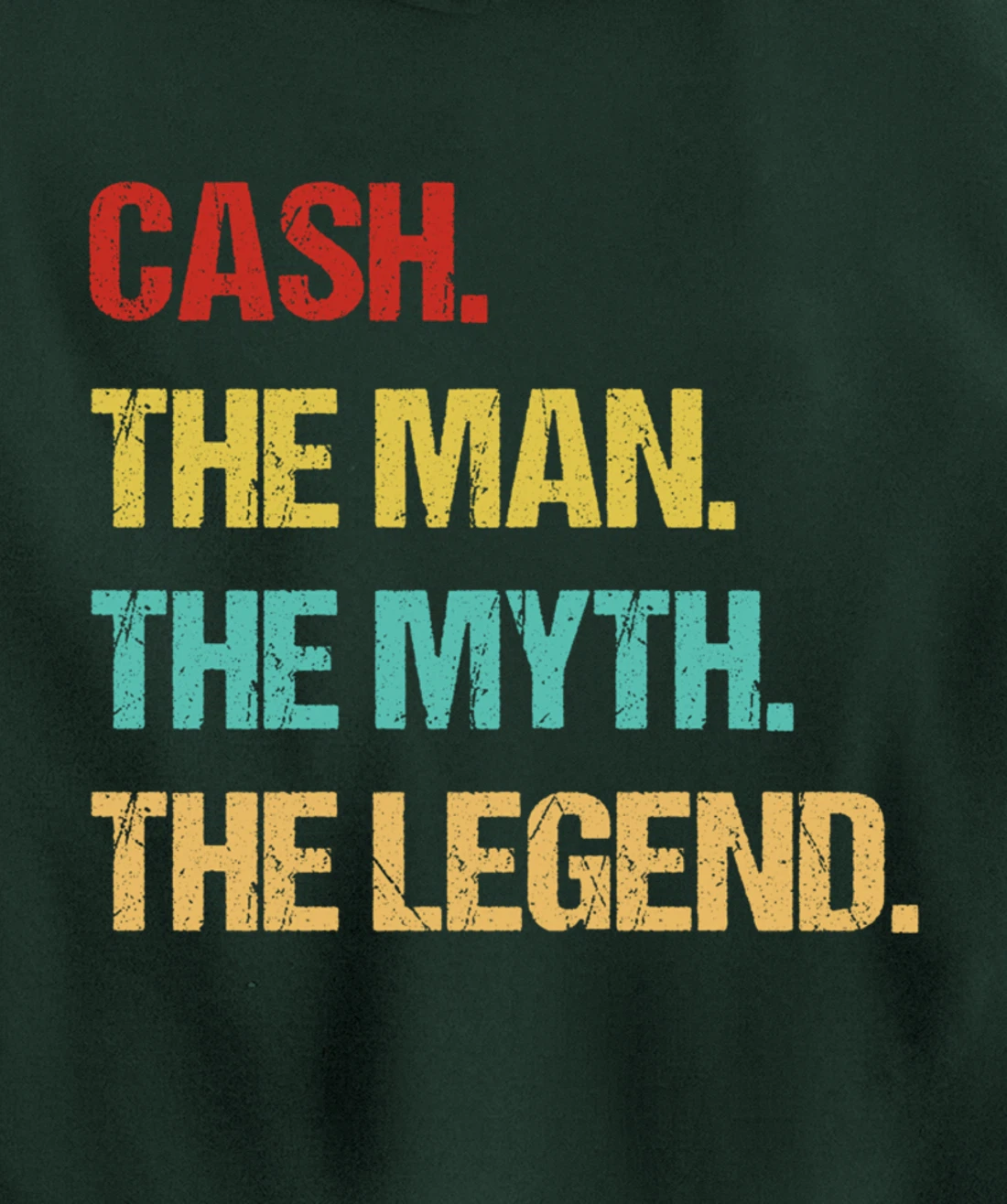 Cash The Man The Myth The Legend Pullover Hoodie