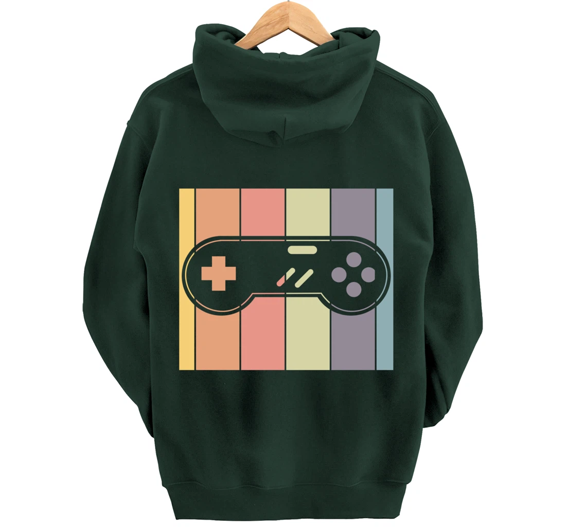 Retro Video Games Gamer Gift Idea Controller Gaming Pullover Hoodie