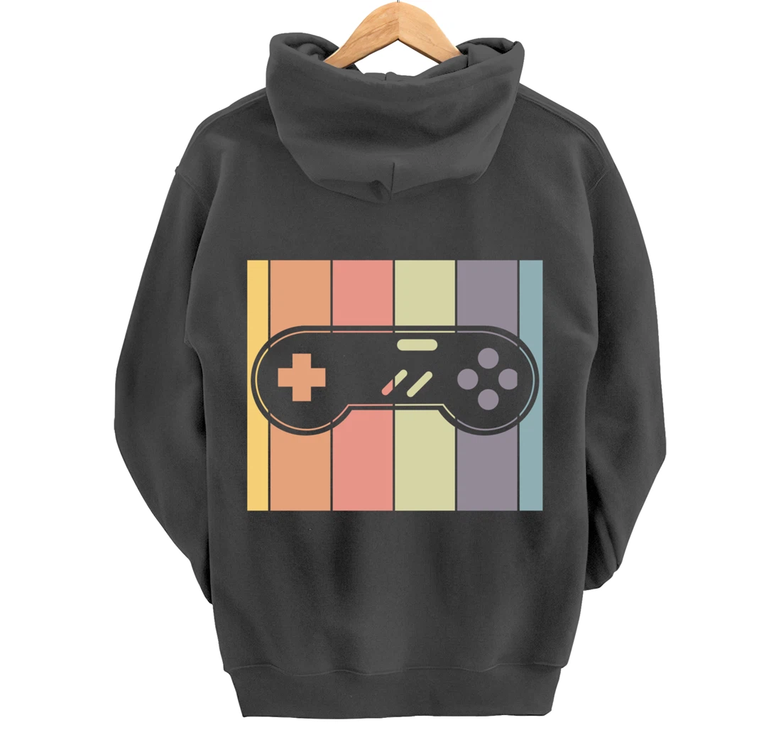 Retro Video Games Gamer Gift Idea Controller Gaming Pullover Hoodie