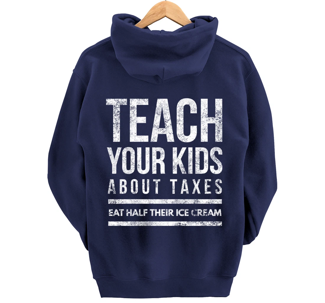 Funny Taxes Taxation is Theft Libertarian Conservative Pullover Hoodie