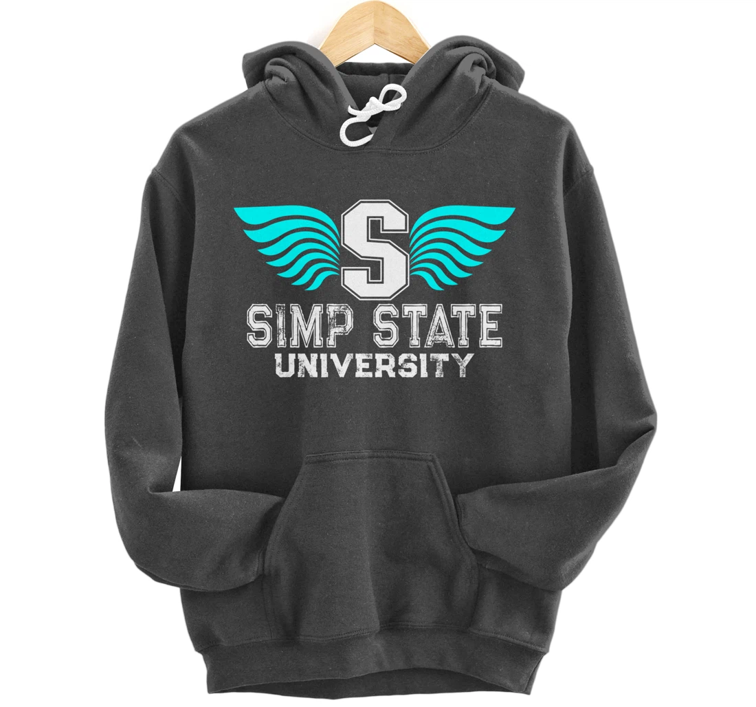 Simp State University - Funny Simp Nation Meme - Simp Pullover Hoodie