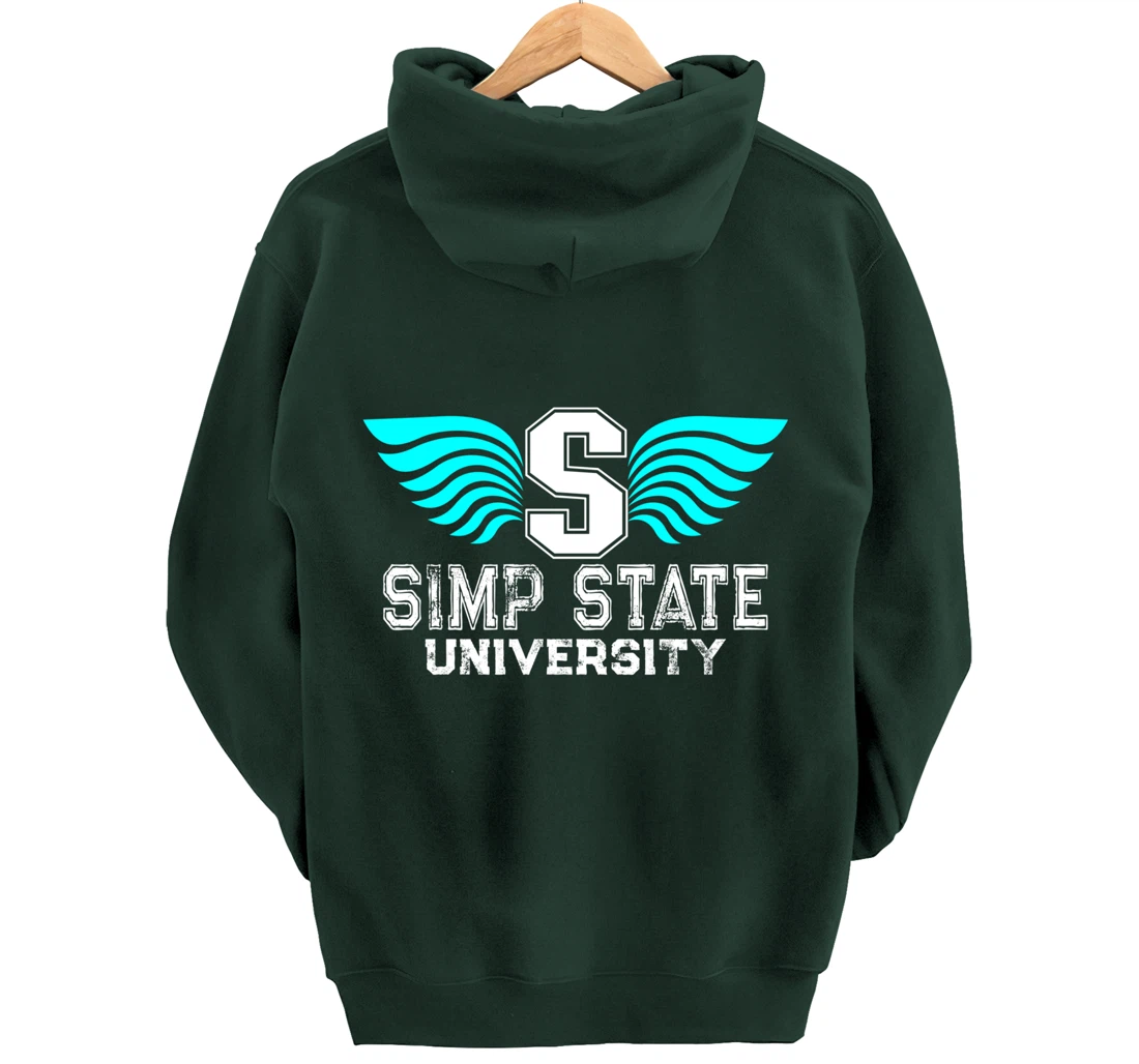 Simp State University - Funny Simp Nation Meme - Simp Pullover Hoodie