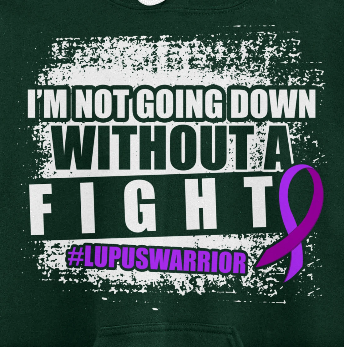 Lupus Down Survivor Warrior Pullover Hoodie
