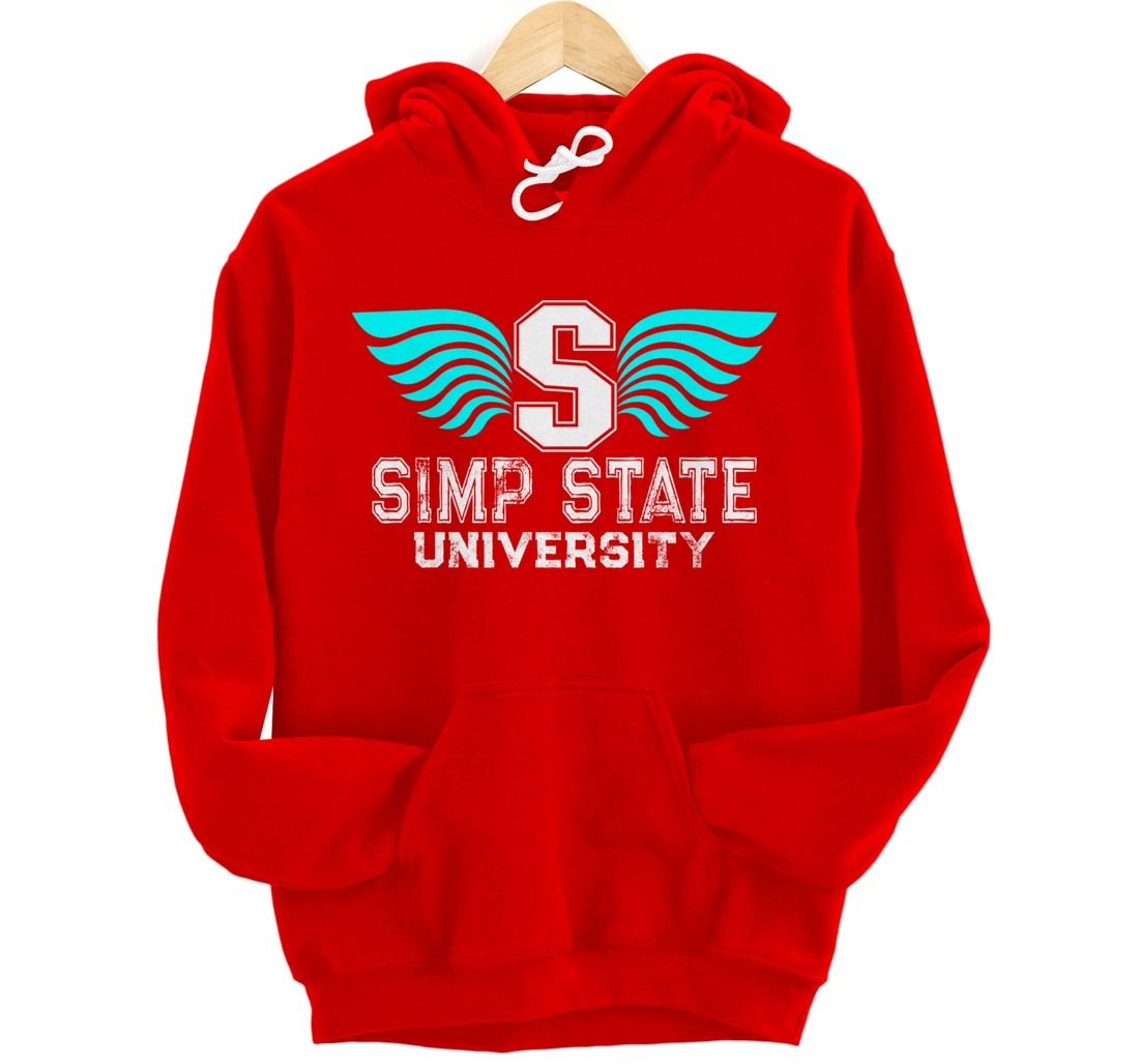 Simp State University - Funny Simp Nation Meme - Simp Pullover Hoodie