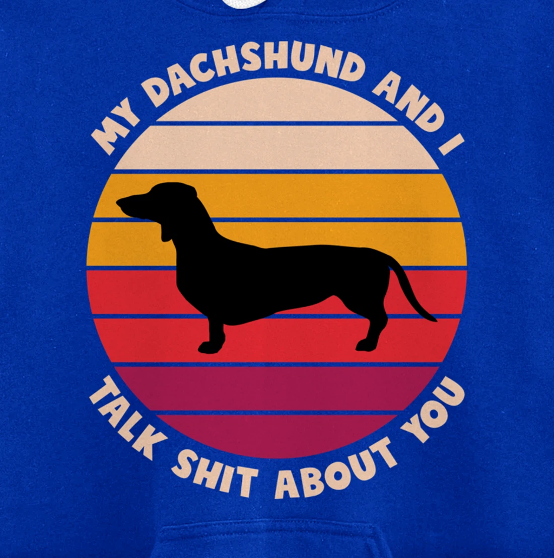 My Dachshund and I Talk Shit About You Funny Dog Dachshund Pullover Hoodie