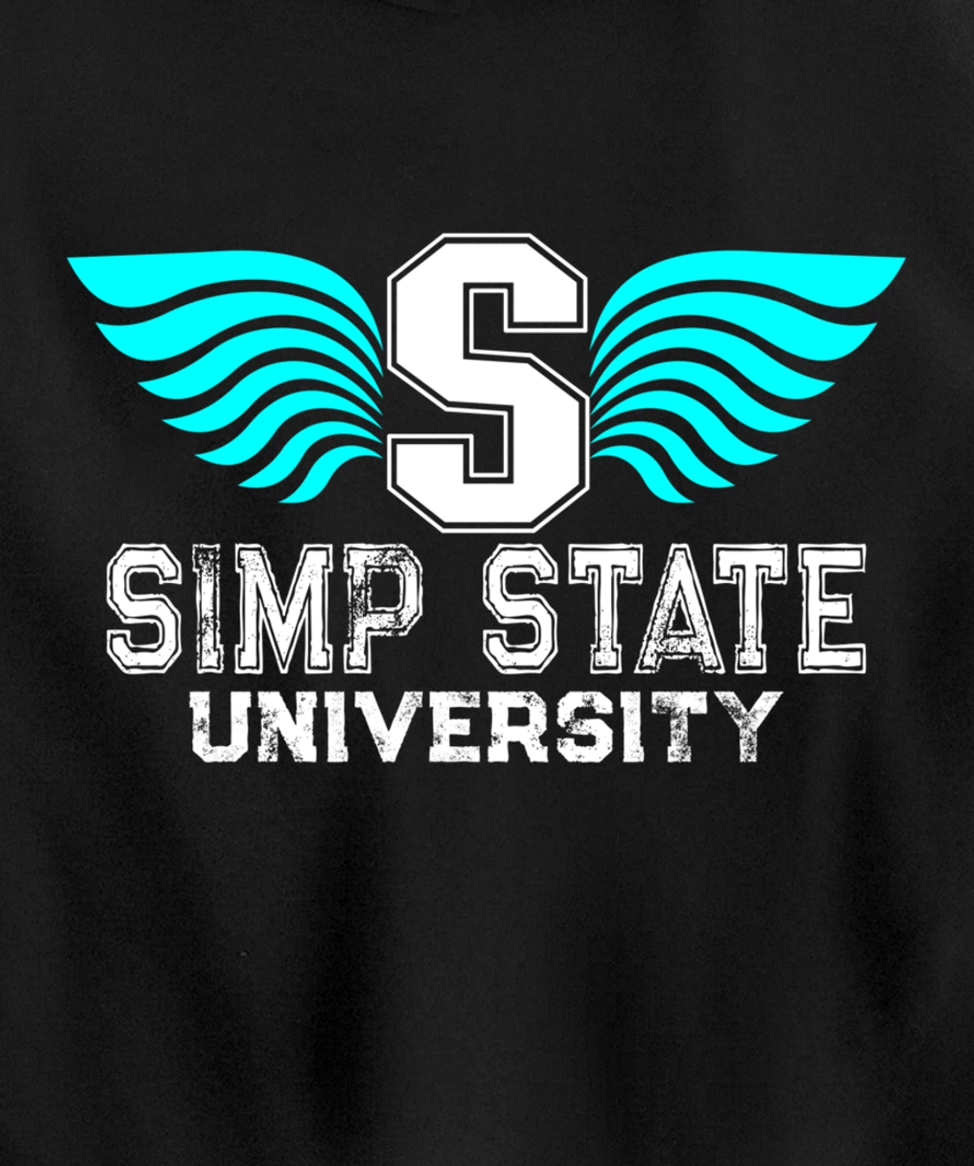 Simp State University - Funny Simp Nation Meme - Simp Pullover Hoodie