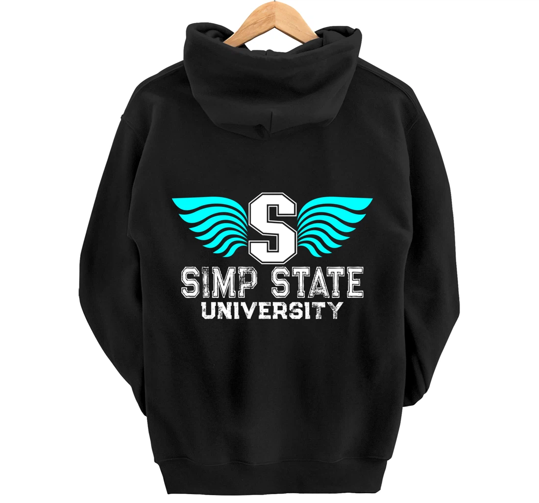 Simp State University - Funny Simp Nation Meme - Simp Pullover Hoodie