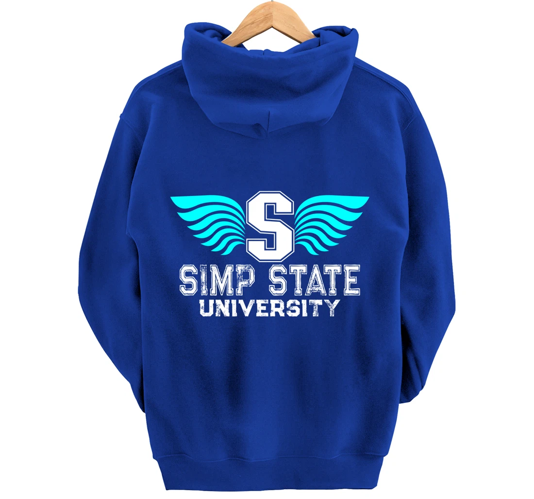 Simp State University - Funny Simp Nation Meme - Simp Pullover Hoodie