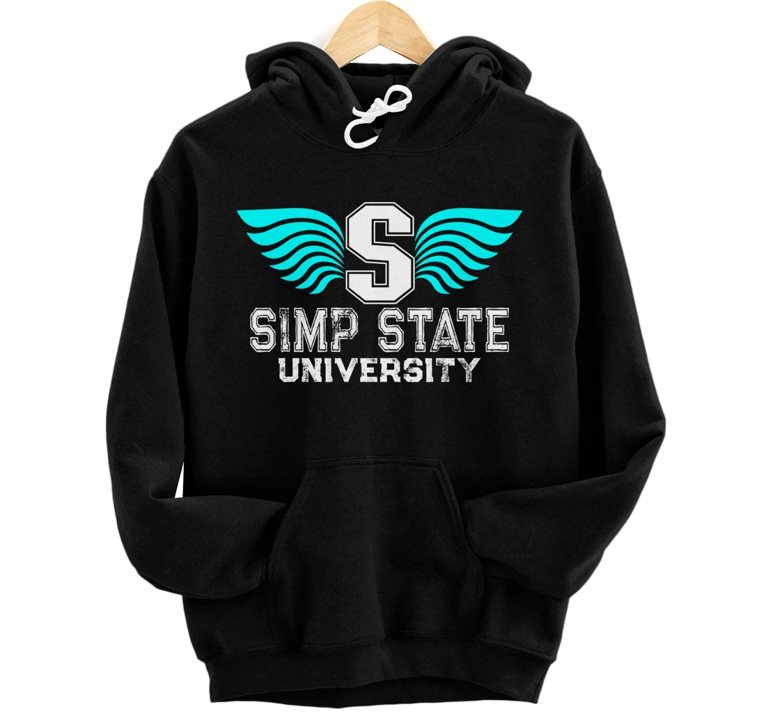 Simp State University - Funny Simp Nation Meme - Simp Pullover Hoodie