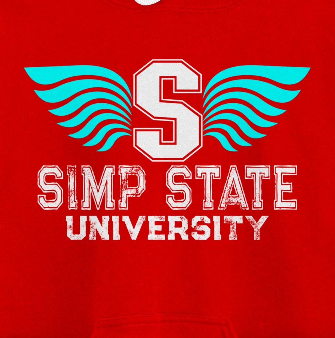 Simp State University - Funny Simp Nation Meme - Simp Pullover Hoodie