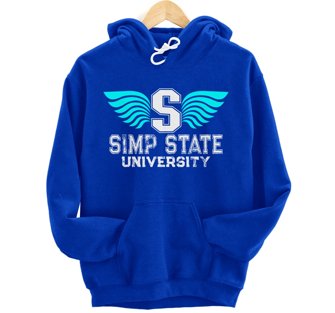 Simp State University - Funny Simp Nation Meme - Simp Pullover Hoodie