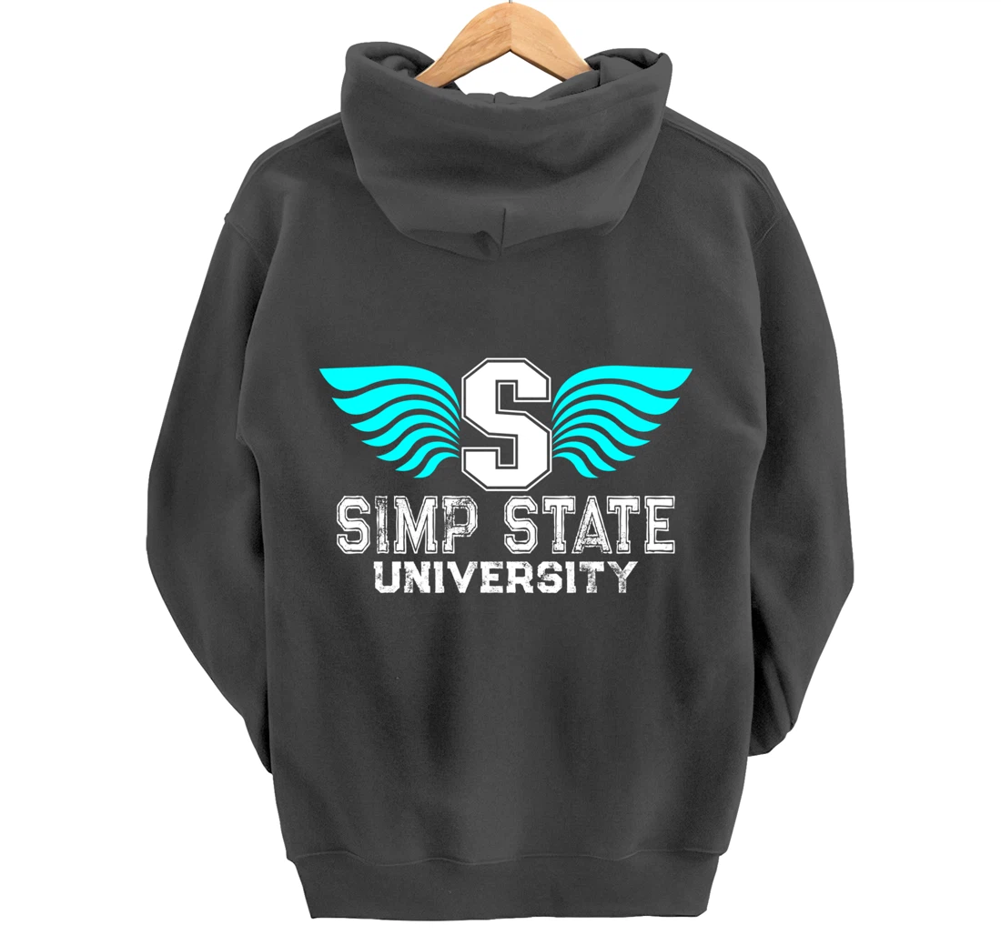 Simp State University - Funny Simp Nation Meme - Simp Pullover Hoodie