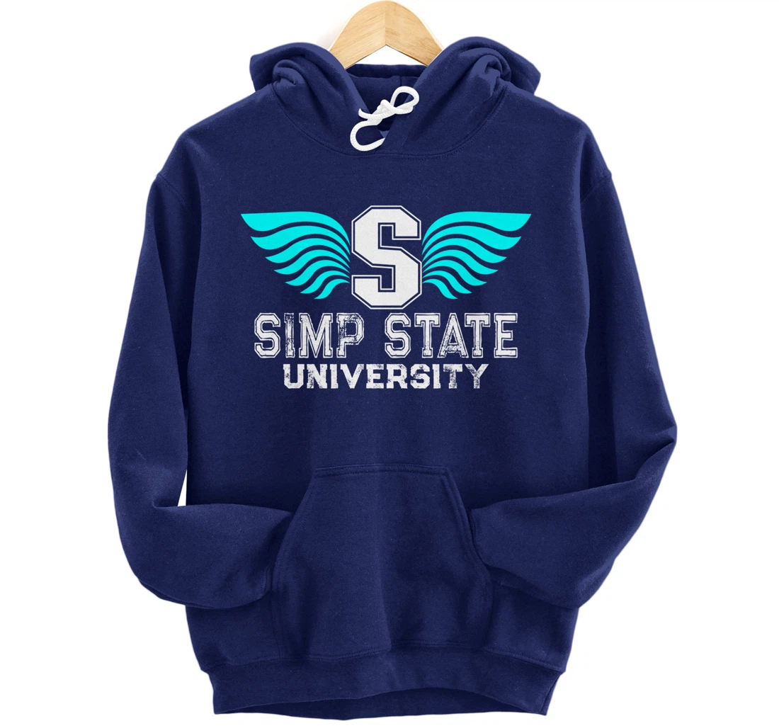 Simp State University - Funny Simp Nation Meme - Simp Pullover Hoodie