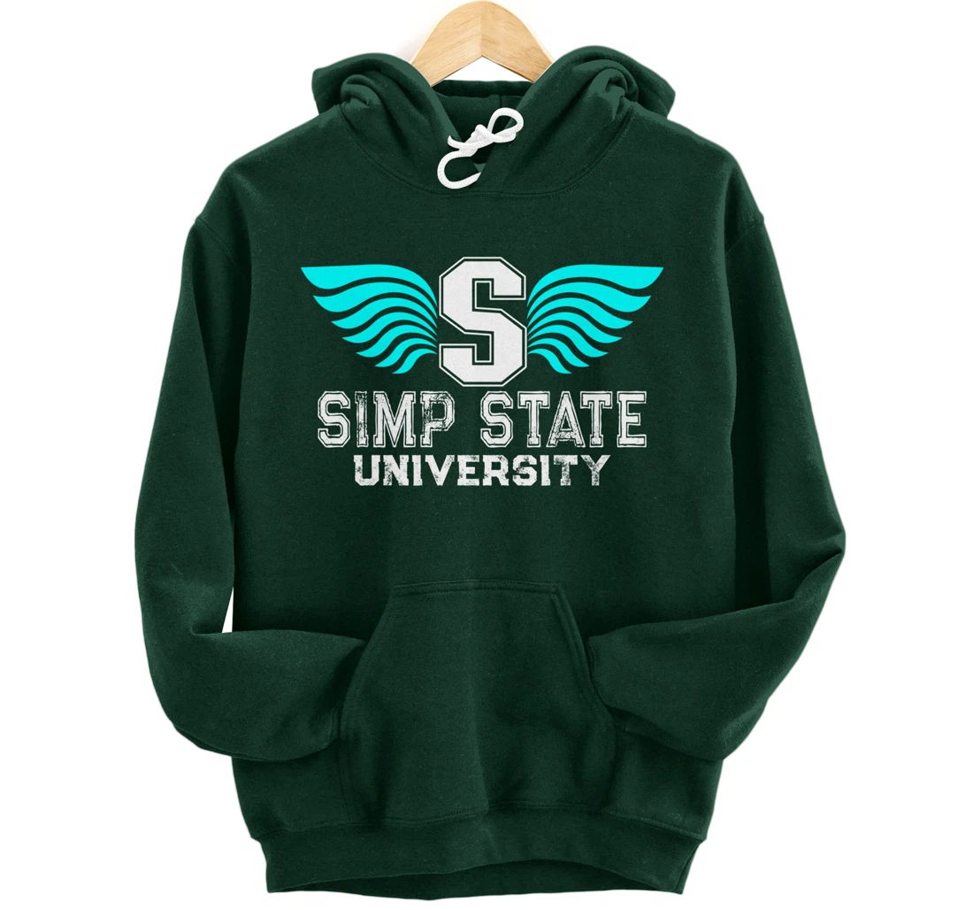 Simp State University - Funny Simp Nation Meme - Simp Pullover Hoodie