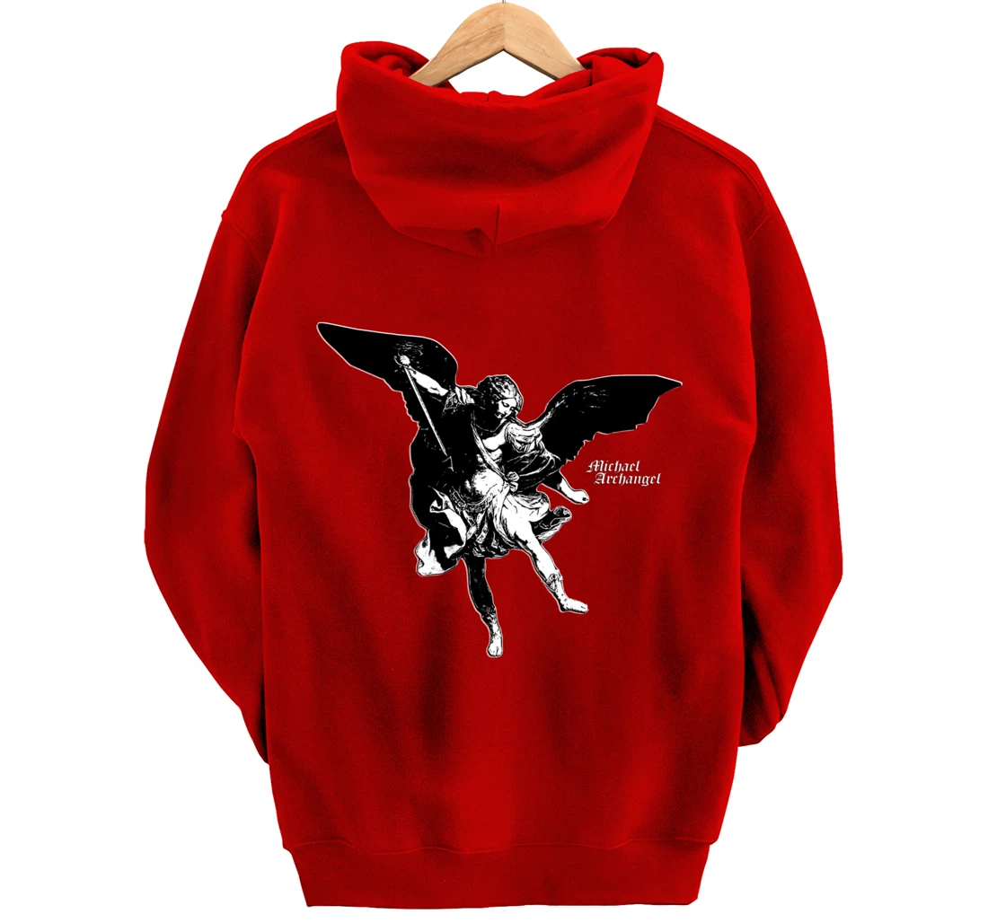 Master of Angels - Saint Michael Archangel Pullover Hoodie