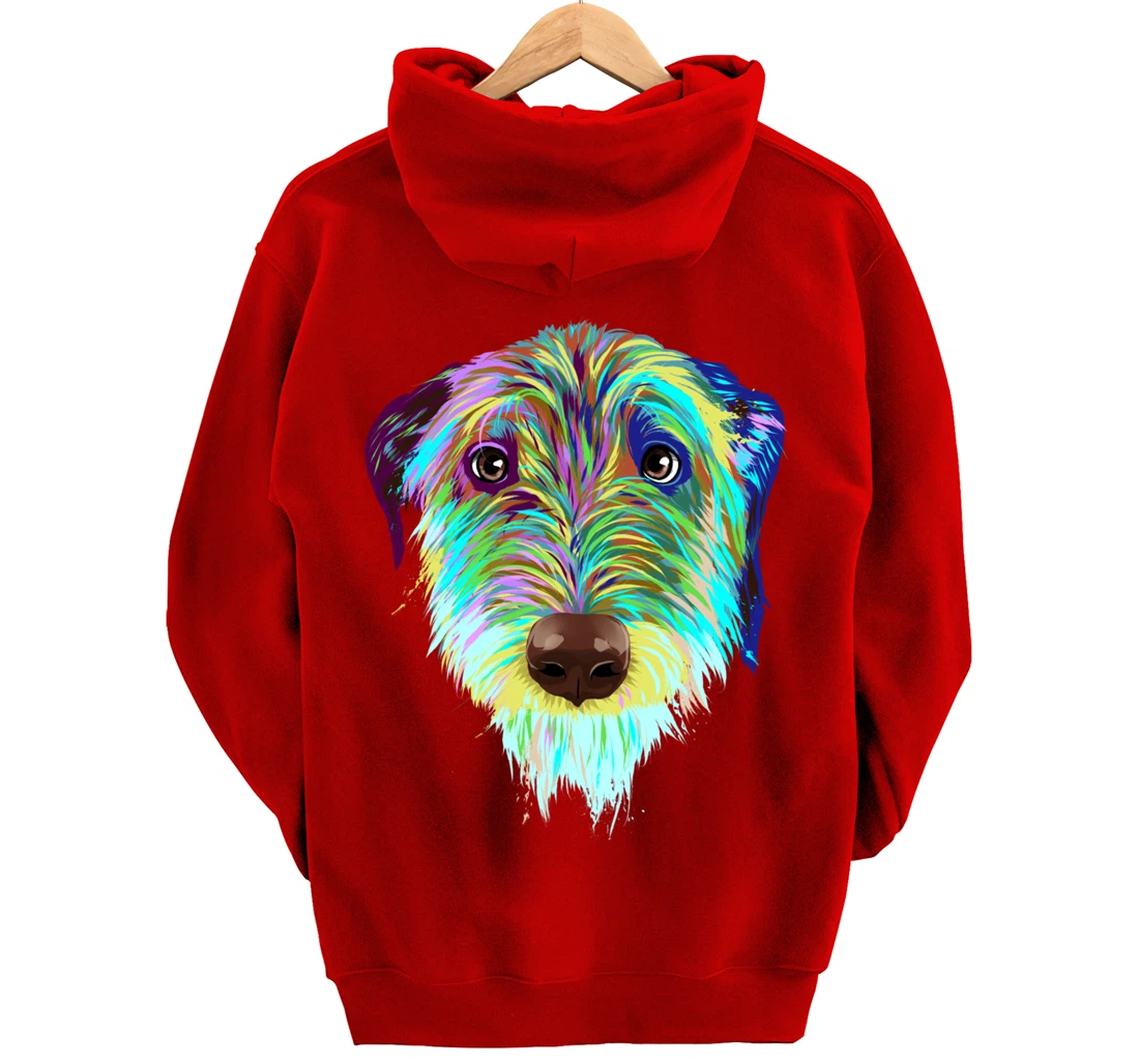Splash Dog Irish Wolfhound Pullover Hoodie