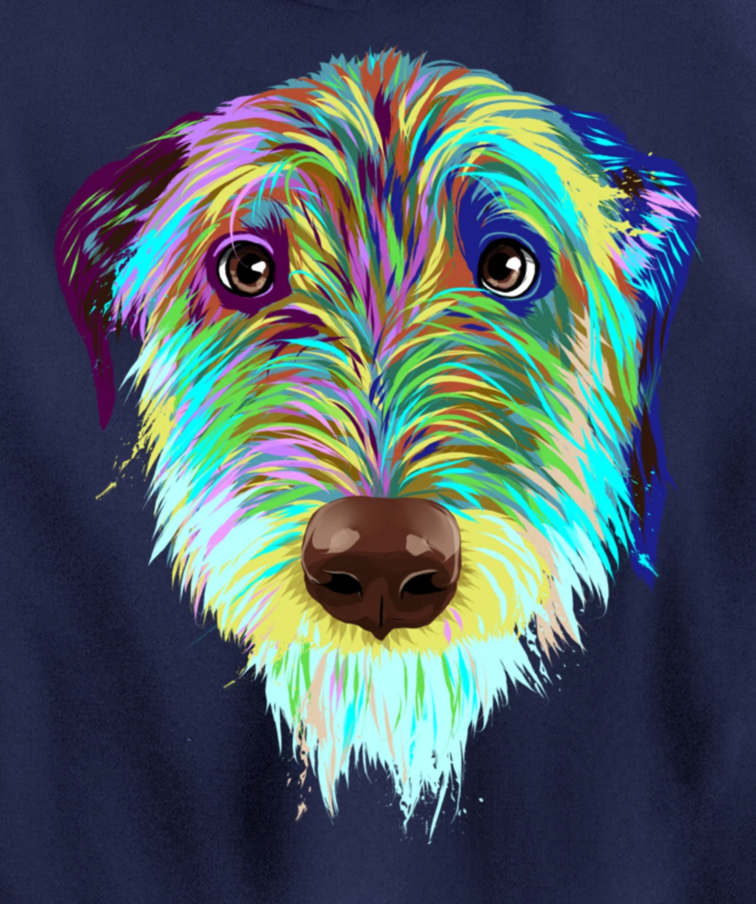 Splash Dog Irish Wolfhound Pullover Hoodie