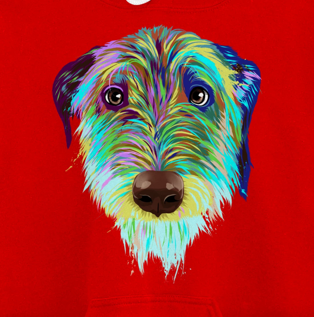 Splash Dog Irish Wolfhound Pullover Hoodie