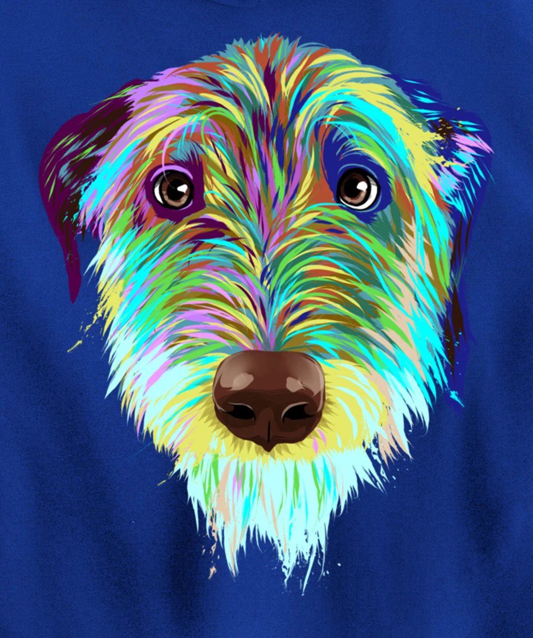 Splash Dog Irish Wolfhound Pullover Hoodie