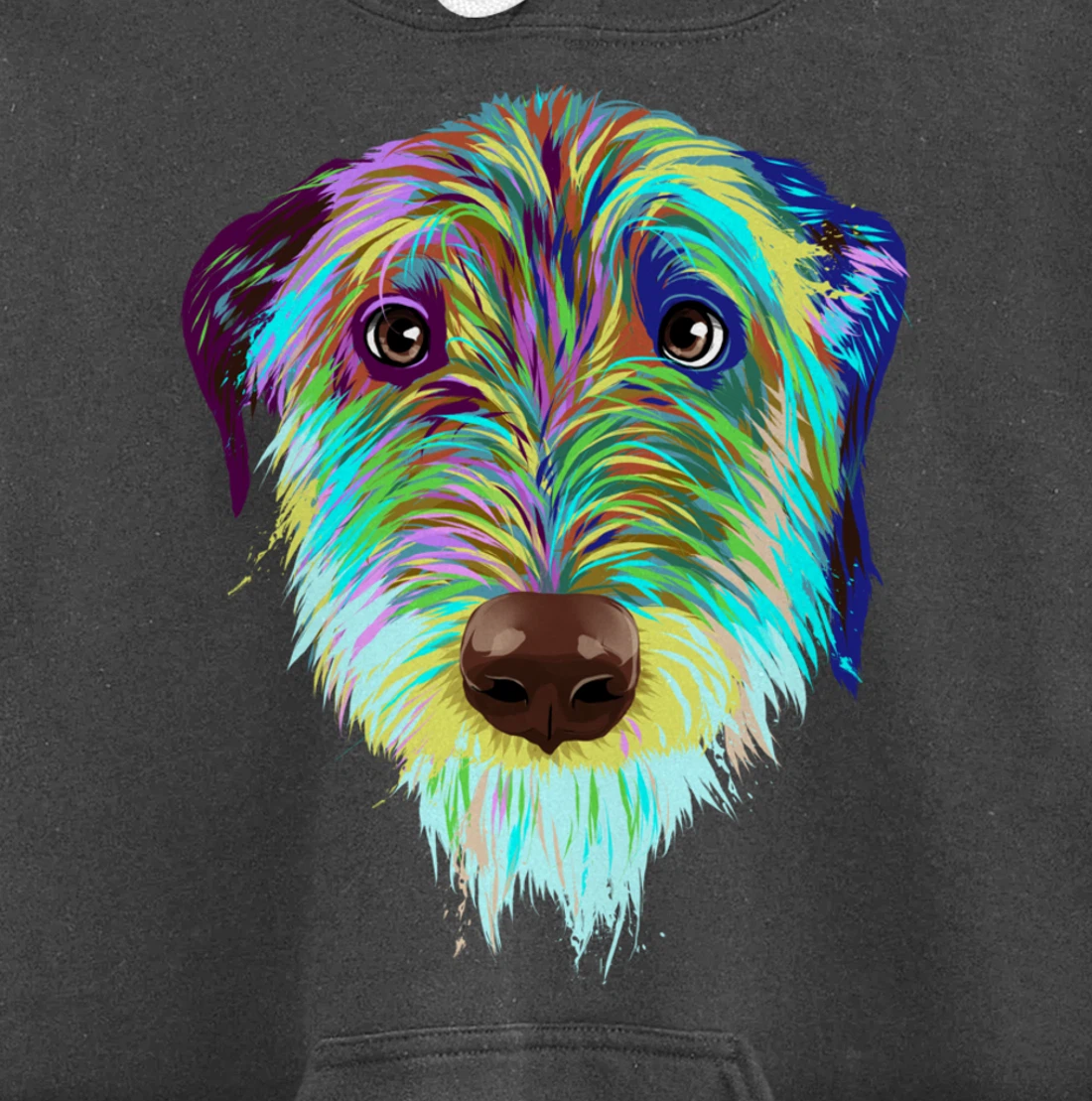 Splash Dog Irish Wolfhound Pullover Hoodie