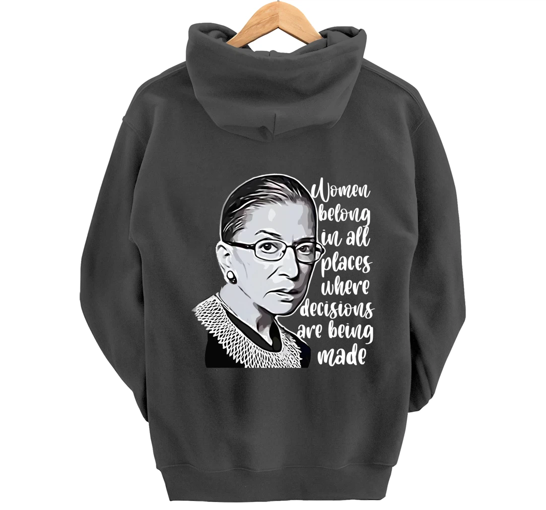 Vintage Ruth Bader Ginsburg - RBG gift for women or youth Pullover Hoodie